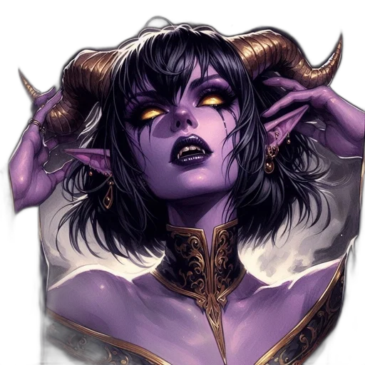face, fantasy art, concept art, pixel art, comic book art, dark, ethereal, creature transparent PNG cut-out
