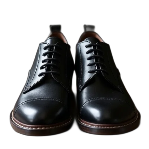 shoes, 3d render, photorealistic, dark transparent PNG cut-out