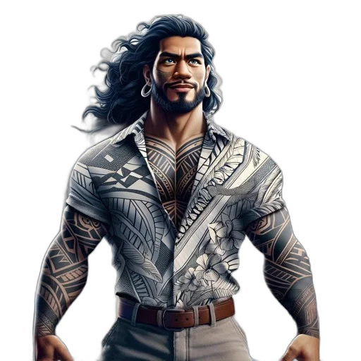 concept art, fantasy art, comic book art, photorealistic, individual, long, black, hair transparent PNG cut-out
