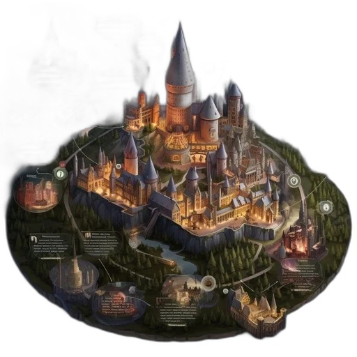 crown, dragon, fantasy art, concept art, pixel art, 3d render, fog, forest transparent PNG cut-out