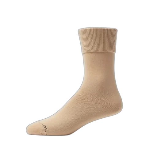 shoes, earth tones, single, beige, sock, ribbed, cuff, small transparent PNG cut-out