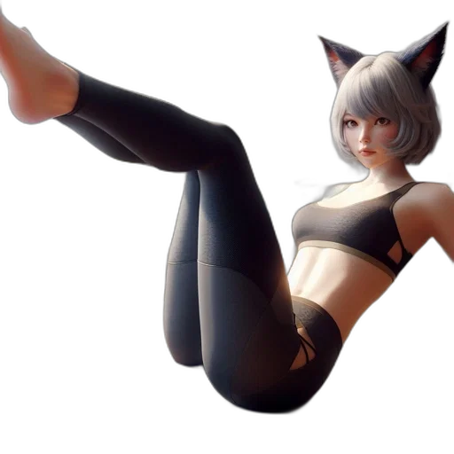 staff, animal, creature, concept art, 3d render, fantasy art, anime, monochrome transparent PNG cut-out