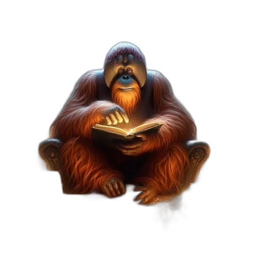 animal, creature, staff, face, concept art, photorealistic, fantasy art, 3d render transparent PNG cut-out