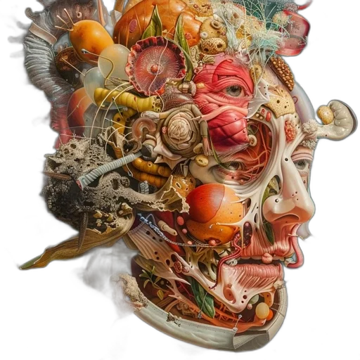 mask, face, crown, hat, photorealistic, concept art, 3d render, surreal transparent PNG cut-out