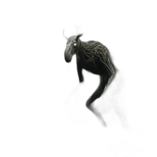 creature, dragon, animal, hair, 3d render, concept art, fantasy art, photorealistic transparent PNG cut-out