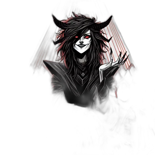 mask, creature, face, concept art, fantasy art, pixel art, watercolor, dark transparent PNG cut-out