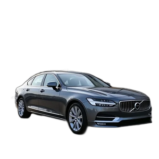 car, 3d render, 2019, volvo, s90, inscription, parked, dealer transparent PNG cut-out
