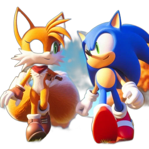 concept art, 3d render, pixel art, fantasy art, two, characters, fox-like, female transparent PNG cut-out