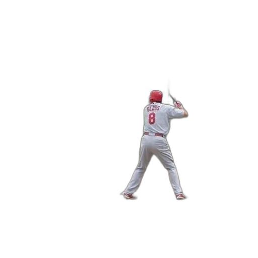 3d render, baseball, player, number, his, jersey, bat transparent PNG cut-out