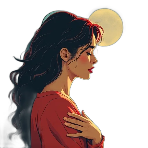 dress, comic book art, cartoon, concept art transparent PNG cut-out