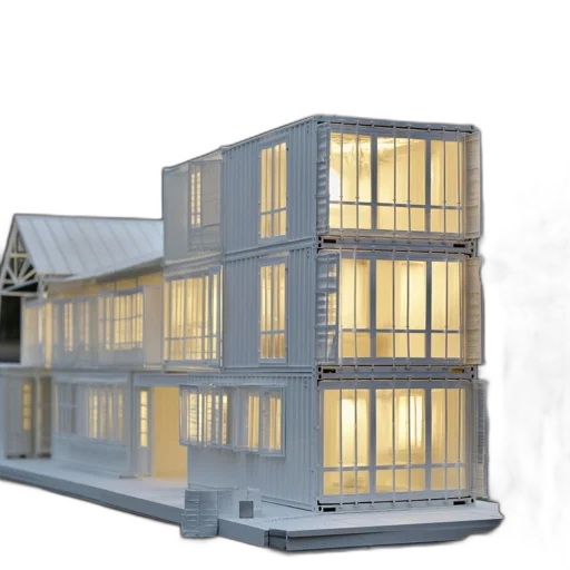 building, 3d render, concept art, photorealistic, old, man, stands, next transparent PNG cut-out