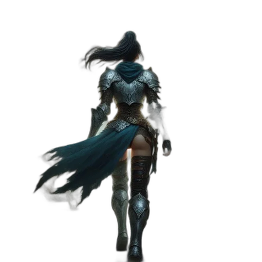 sword, staff, weapon, dress, concept art, fantasy art, 3d render, comic book art transparent PNG cut-out