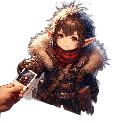 weapon, sword, staff, jacket, fantasy art, concept art, pixel art, anime transparent PNG cut-out