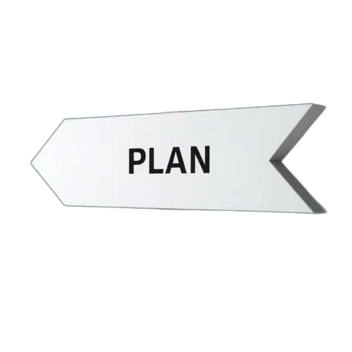 white, arrow, sign, points transparent PNG cut-out