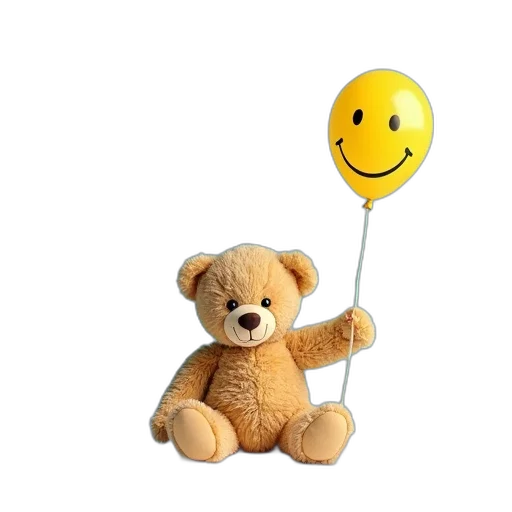 staff, animal, weapon, 3d render, photorealistic, teddy, bear, yellow transparent PNG cut-out