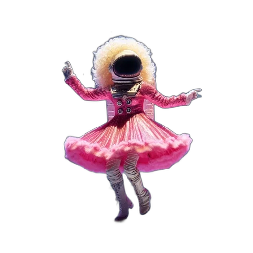 mask, dress, robot, creature, concept art, 3d render, vaporwave, pixel art transparent PNG cut-out