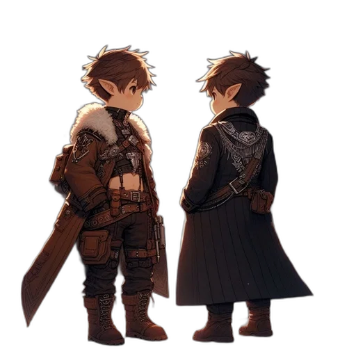jacket, staff, weapon, sword, concept art, pixel art, fantasy art, watercolor transparent PNG cut-out