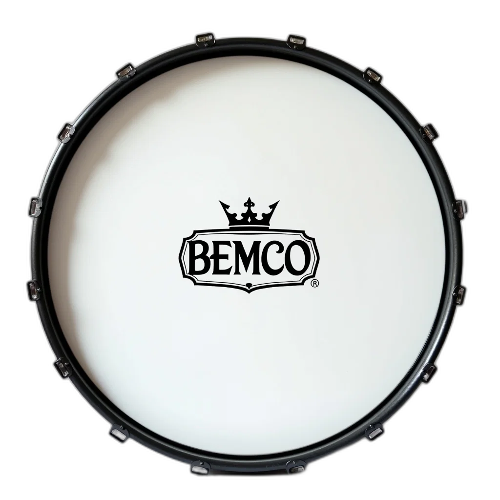 monochrome, close-up, image, white, drumhead, black, border, has transparent PNG cut-out