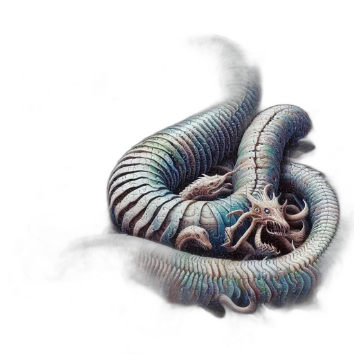 dragon, creature, animal, hair, concept art, watercolor, fantasy art, 3d render transparent PNG cut-out