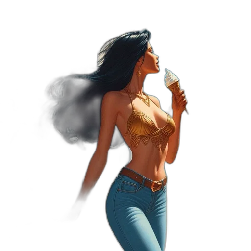 concept art, comic book art, fantasy art, photorealistic, fire, fog, underwater, outer space transparent PNG cut-out