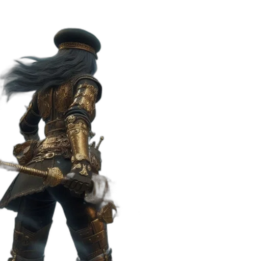 sword, weapon, staff, jacket transparent PNG cut-out