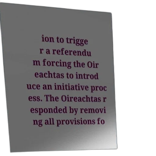 poster, text, about, referendum, forcing, oireachtas, introduce, initiative transparent PNG cut-out