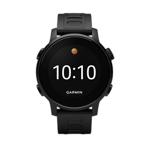 black, smartwatch, digital, display, showing, time, brand, name transparent PNG cut-out