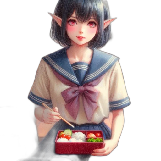 food, staff, creature, face, fantasy art, watercolor, anime, concept art transparent PNG cut-out