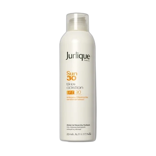 bottle, jurlique, sun, lotion, spf, displayed, against, white transparent PNG cut-out