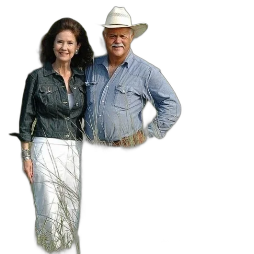 jacket, dress, hat, umbrella, man, woman, stand, field transparent PNG cut-out