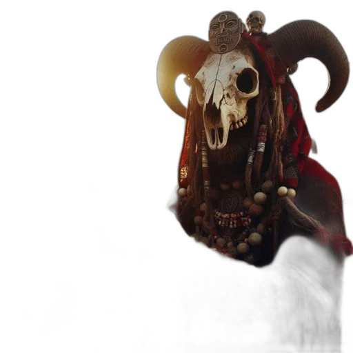 mask, creature, animal, dragon, concept art, 3d render, fantasy art, photorealistic transparent PNG cut-out