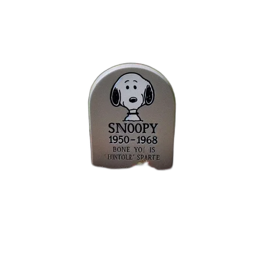 jewelry, well-maintained, garden, featuring, gravestone, illustration, snoopy, surrounded transparent PNG cut-out