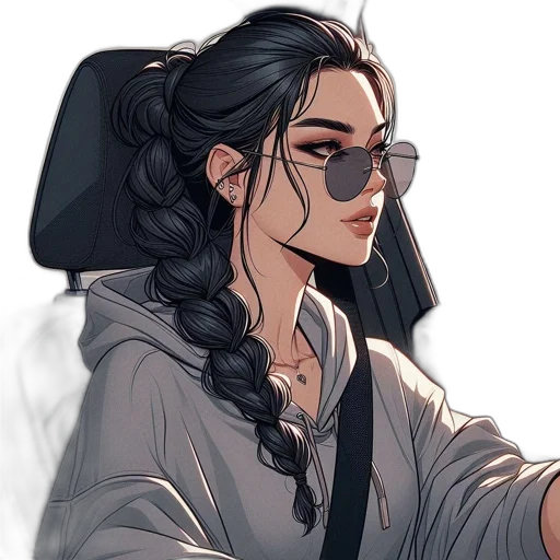 jacket, face, staff, comic book art, concept art, fantasy art, cartoon, monochrome transparent PNG cut-out