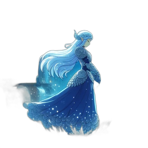 dragon, dress, creature, staff, concept art, fantasy art, watercolor, pixel art transparent PNG cut-out