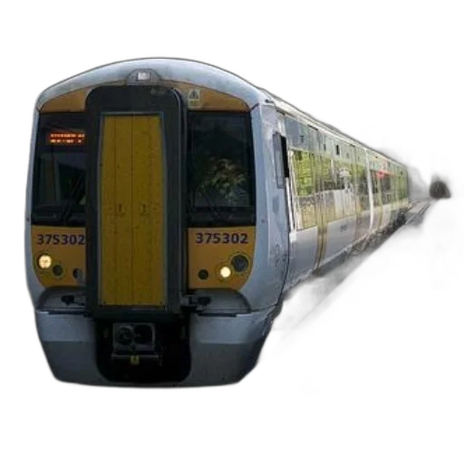weapon, 3d render, photorealistic, silver, train, yellow, accents, stopped transparent PNG cut-out