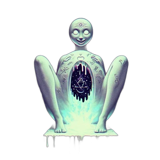 robot, creature, face, mask, concept art, pixel art, 3d render, fantasy art transparent PNG cut-out