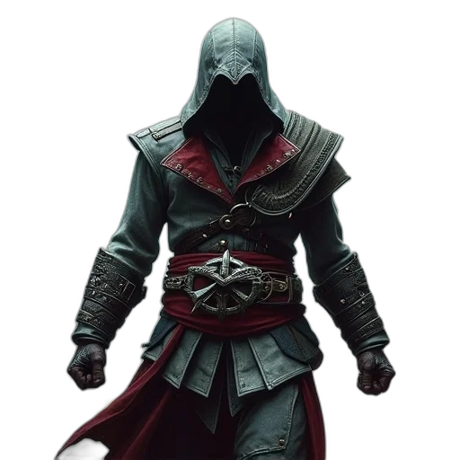 mask, sword, jacket, weapon transparent PNG cut-out