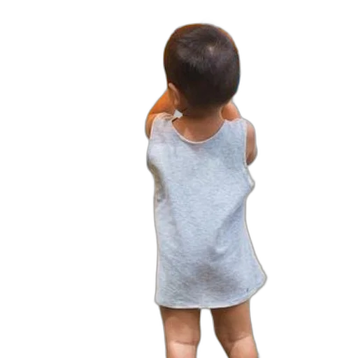dress, jacket, 3d render, photorealistic, child, gray, tank, top transparent PNG cut-out