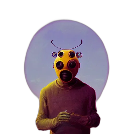 mask, robot, creature, face transparent PNG cut-out