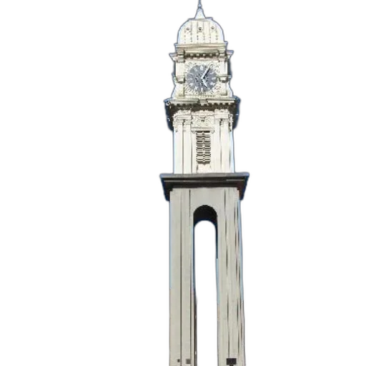 staff, building, sword, 3d render, photorealistic, tall, clock, tower transparent PNG cut-out