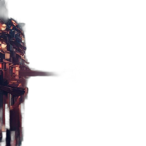 robot, weapon, sword, staff, concept art, cyberpunk, pixel art, fantasy art transparent PNG cut-out