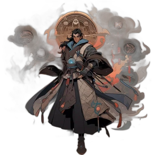 staff, sword, concept art, fantasy art, pixel art, anime, fire, dark transparent PNG cut-out