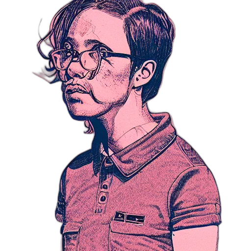 staff, face, jacket, robot transparent PNG cut-out