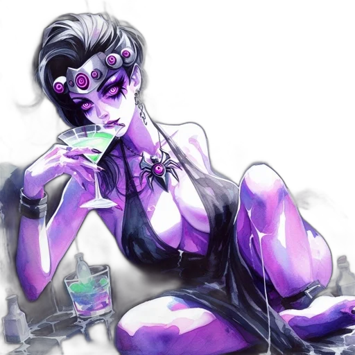jewelry, mask, comic book art, cyberpunk, concept art, vaporwave, neon lights, dark transparent PNG cut-out