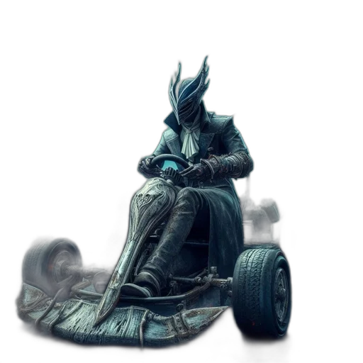 car, weapon, mask, dragon, concept art, fantasy art, 3d render, pixel art transparent PNG cut-out