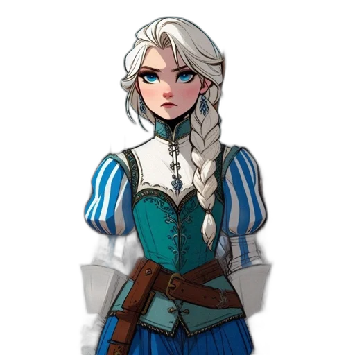 staff, dress, fantasy art, concept art, pixel art, cartoon, blue, monochrome transparent PNG cut-out