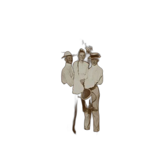 staff, hat, jacket, umbrella transparent PNG cut-out