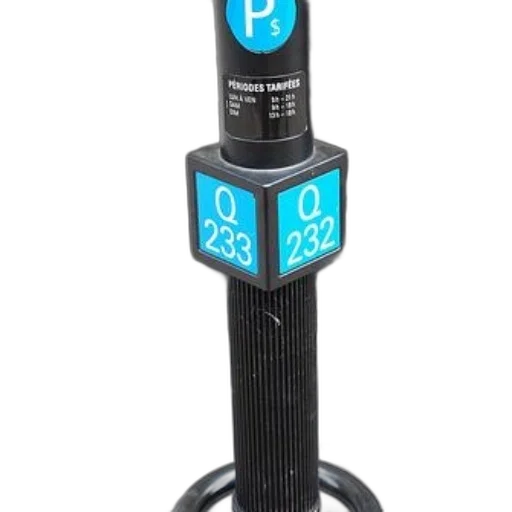staff, robot, parking, meter, numbers, q233, q232, blue transparent PNG cut-out