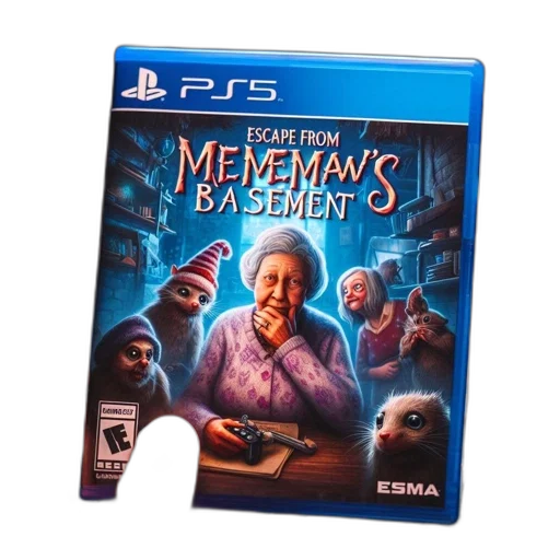 concept art, old, lady, named, mememaw, poses, several, animated transparent PNG cut-out