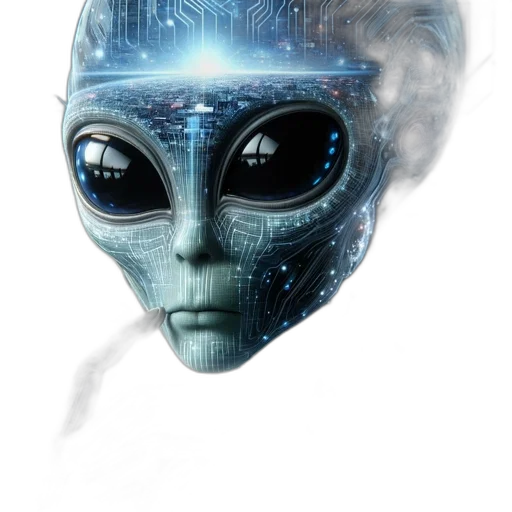 robot, mask, face, creature, concept art, fantasy art, comic book art, photorealistic transparent PNG cut-out